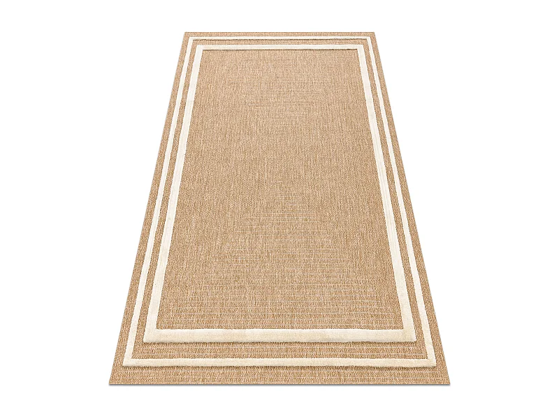 Tapis SPARK 0687A beige / crème - Cadre, sisal, structurel 120x170 cm