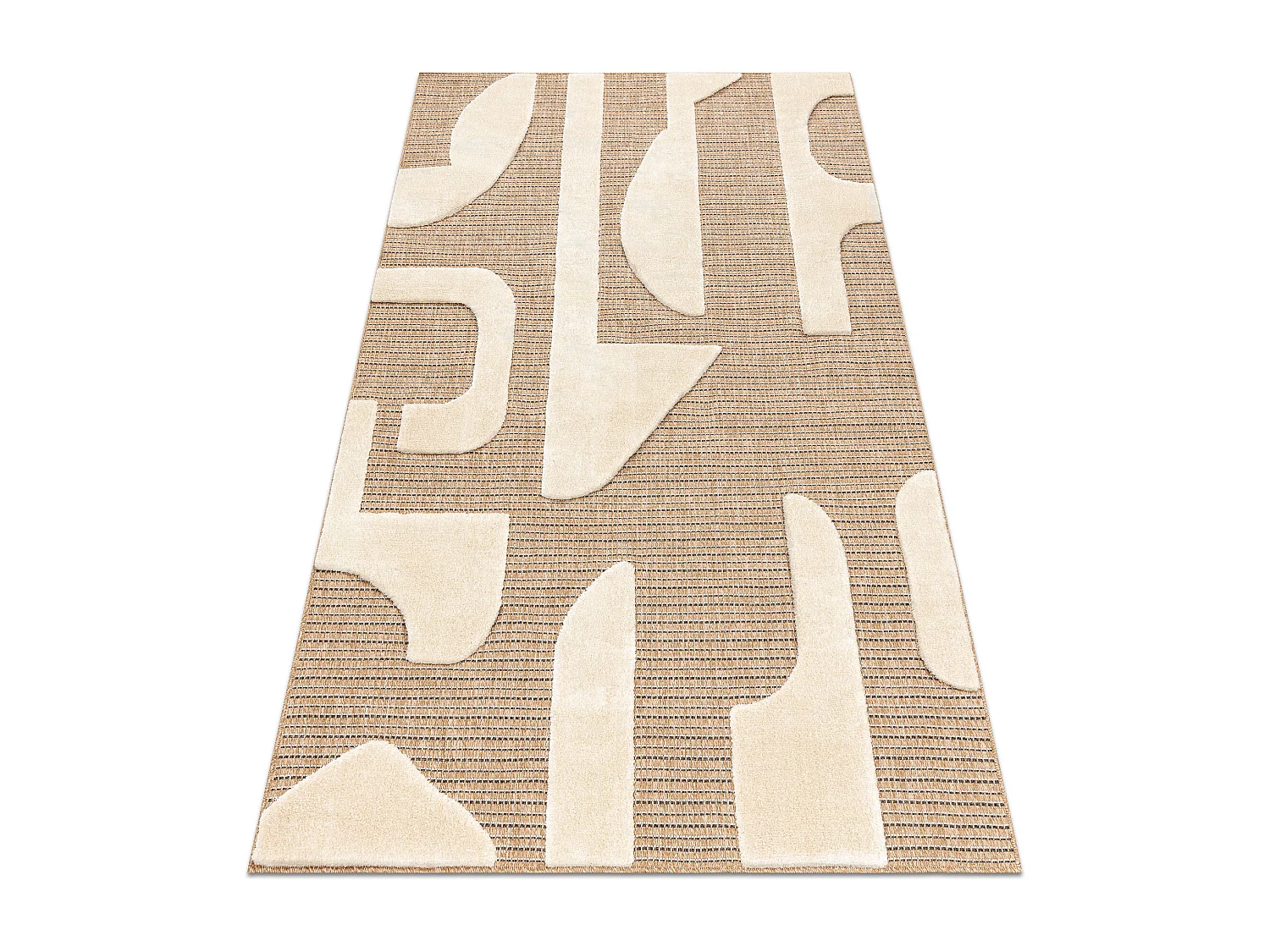 SPARK 0696A beige / room tapijt - Geometrisch, sisal, structureel 160x220 cm