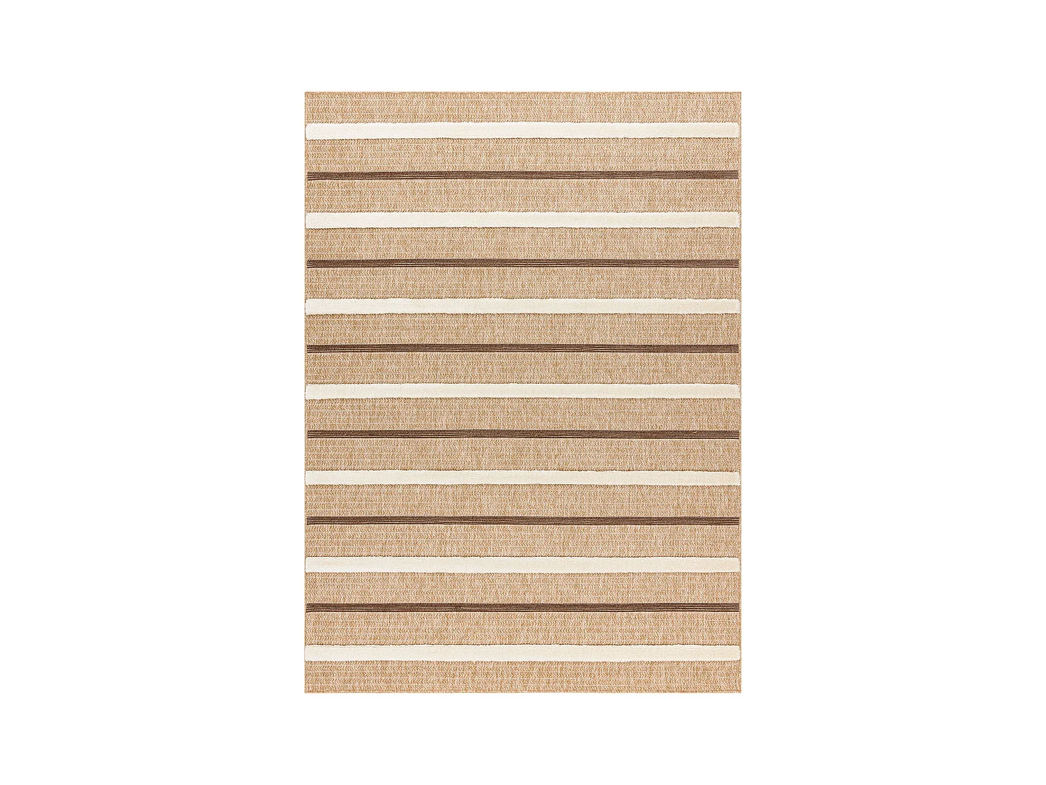 Tappeto SPARK 0686A beige / crema - Linee, sisal, strutturale 140x190 cm