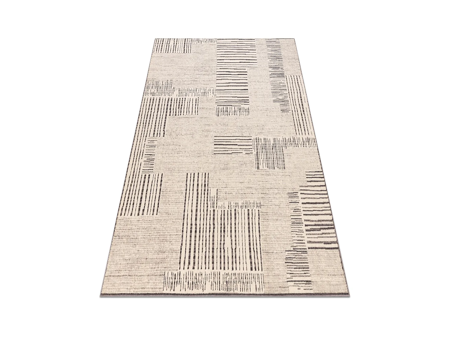 Tapis Laine ANGEL 6553 / 52022 Lignes beige / gris 160x230 cm