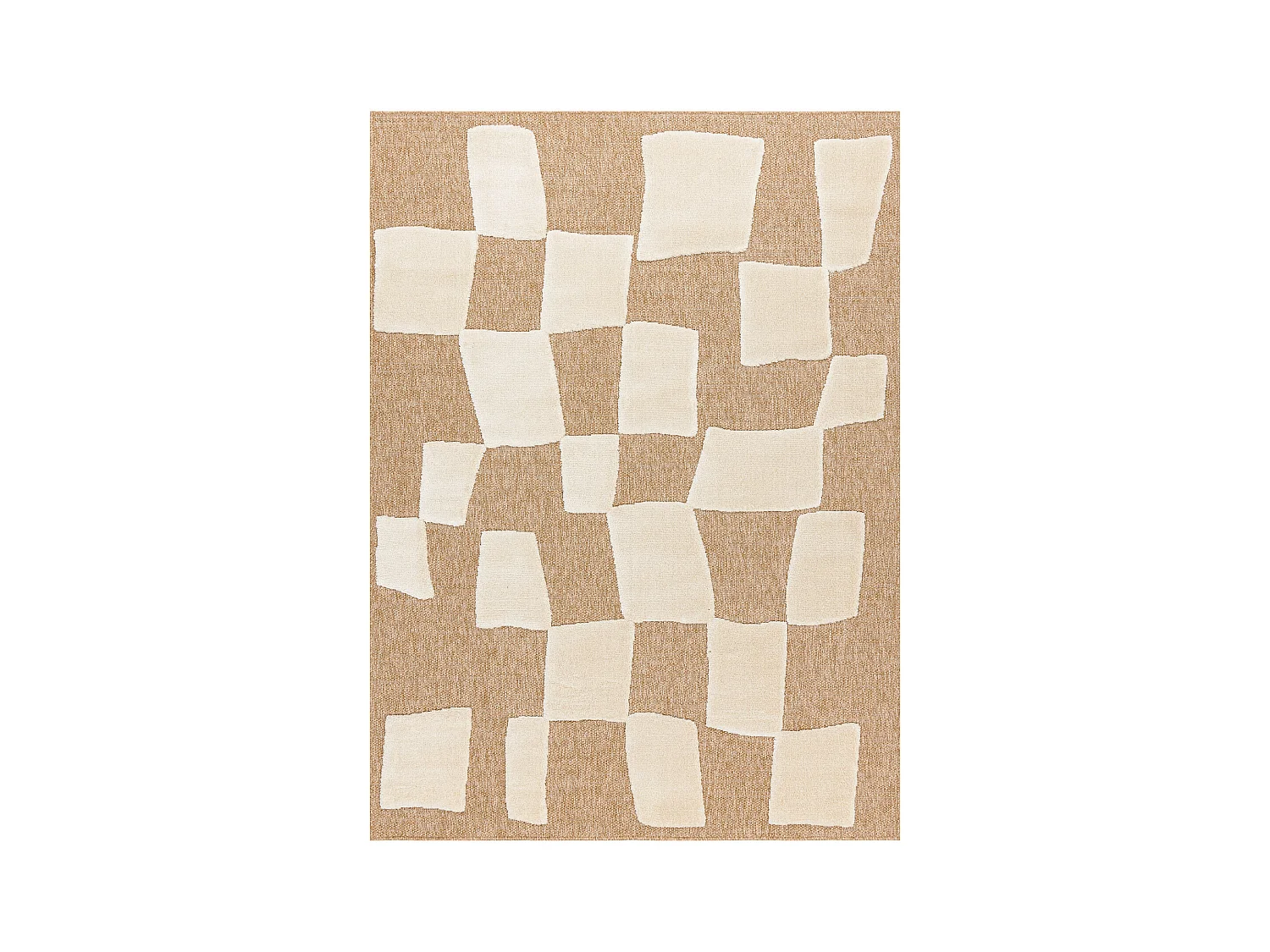 Tapis SPARK 0710A beige / crème - Géométrique, sisal, structurel 160x220 cm