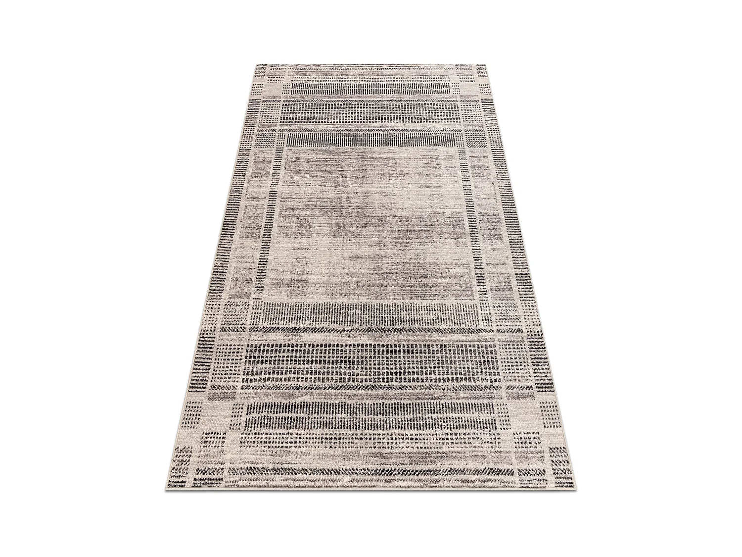 Tapis Laine ANGEL 7889 / 52022 Vintage, cadre beige / gris 160x230 cm