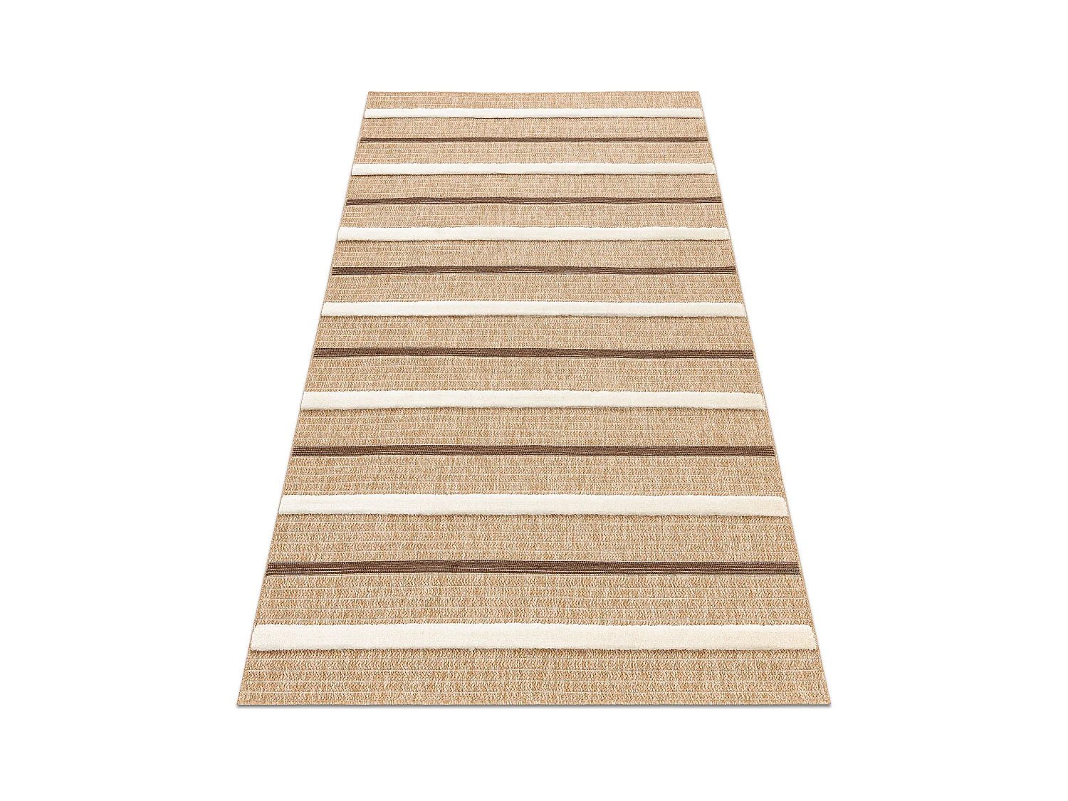 Tapis SPARK 0686A beige / crème - Lignes, sisal, structurel 80x150 cm