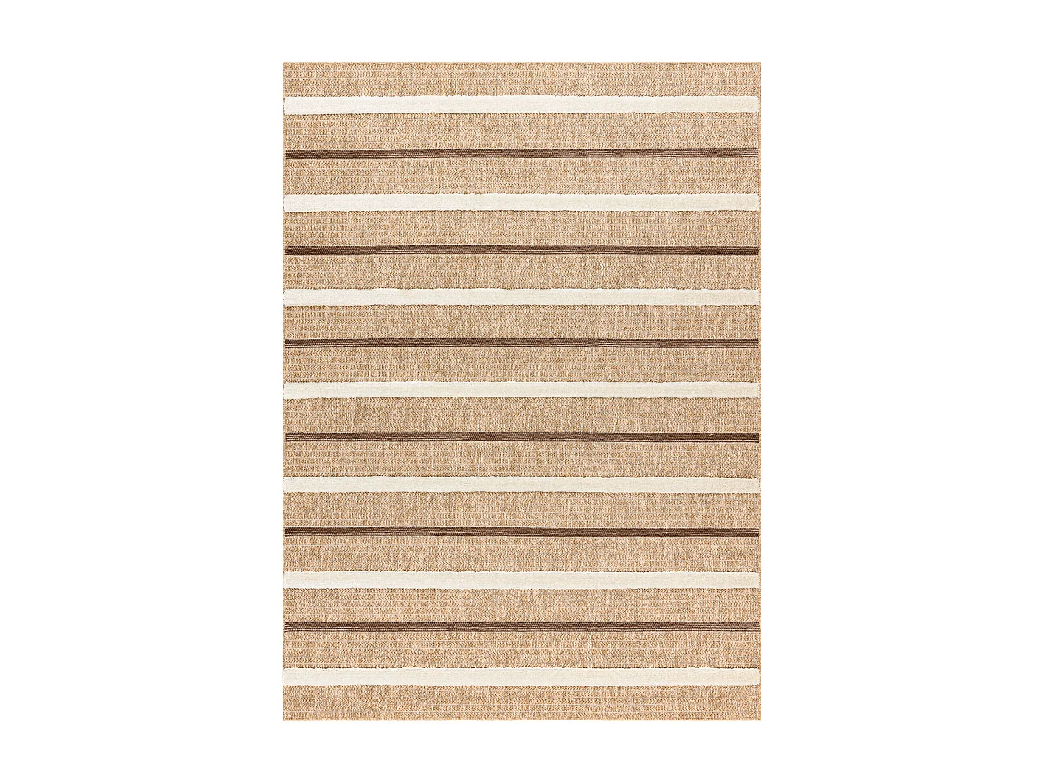 Dywan SPARK 0686A beż / krem - Linie, sizal, strukturalny  80x150 cm