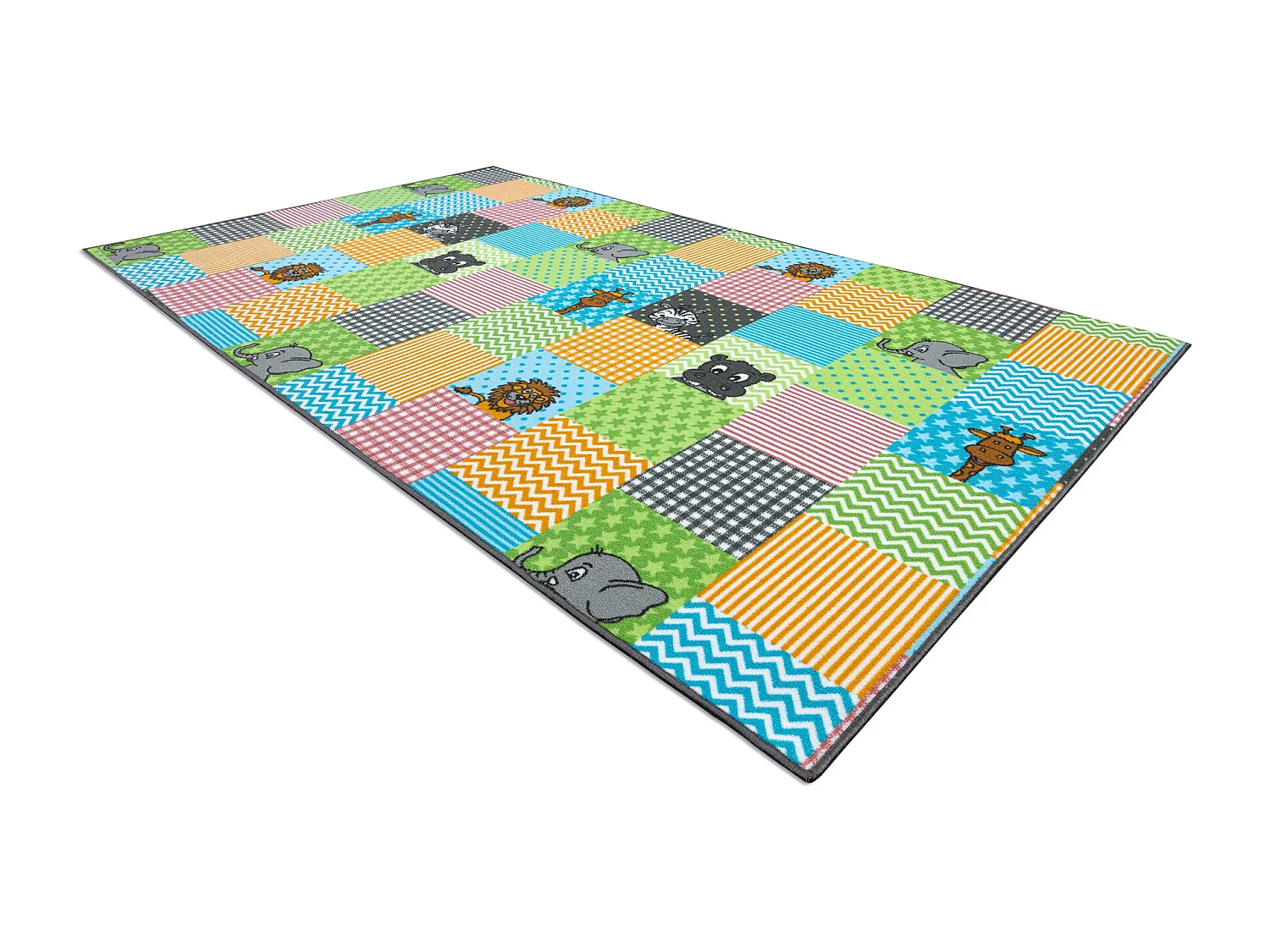 Teppich für Kinder ZOO Tiere  100x150 cm