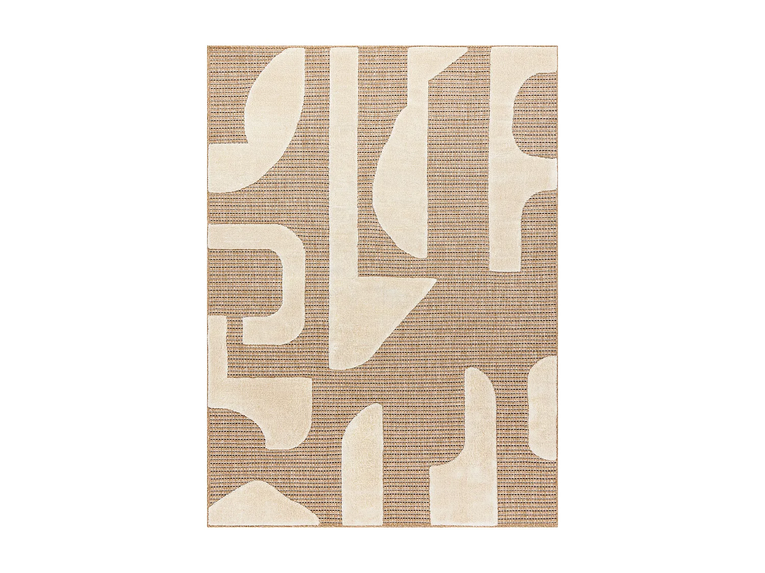 SPARK 0696A beige / room tapijt - Geometrisch, sisal, structureel 140x190 cm