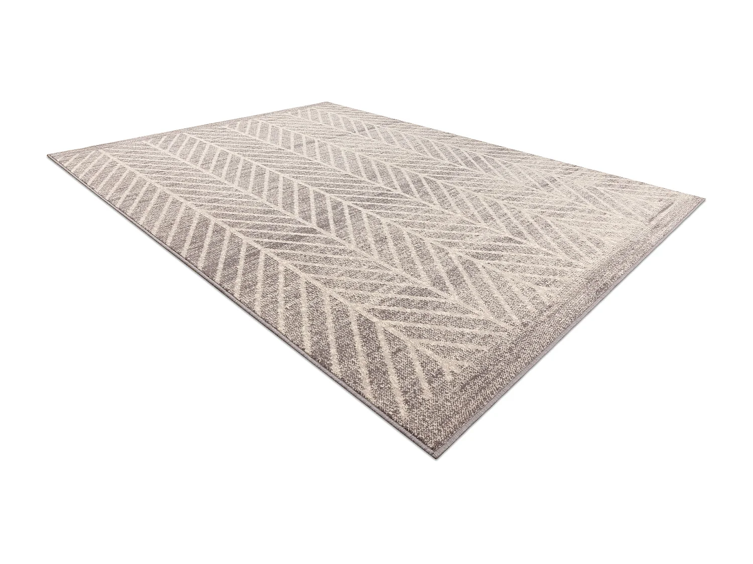 Tapijt Wol ANGEL 1188 / 52033 Chevron, visgraat beige / grijs 120x170 cm