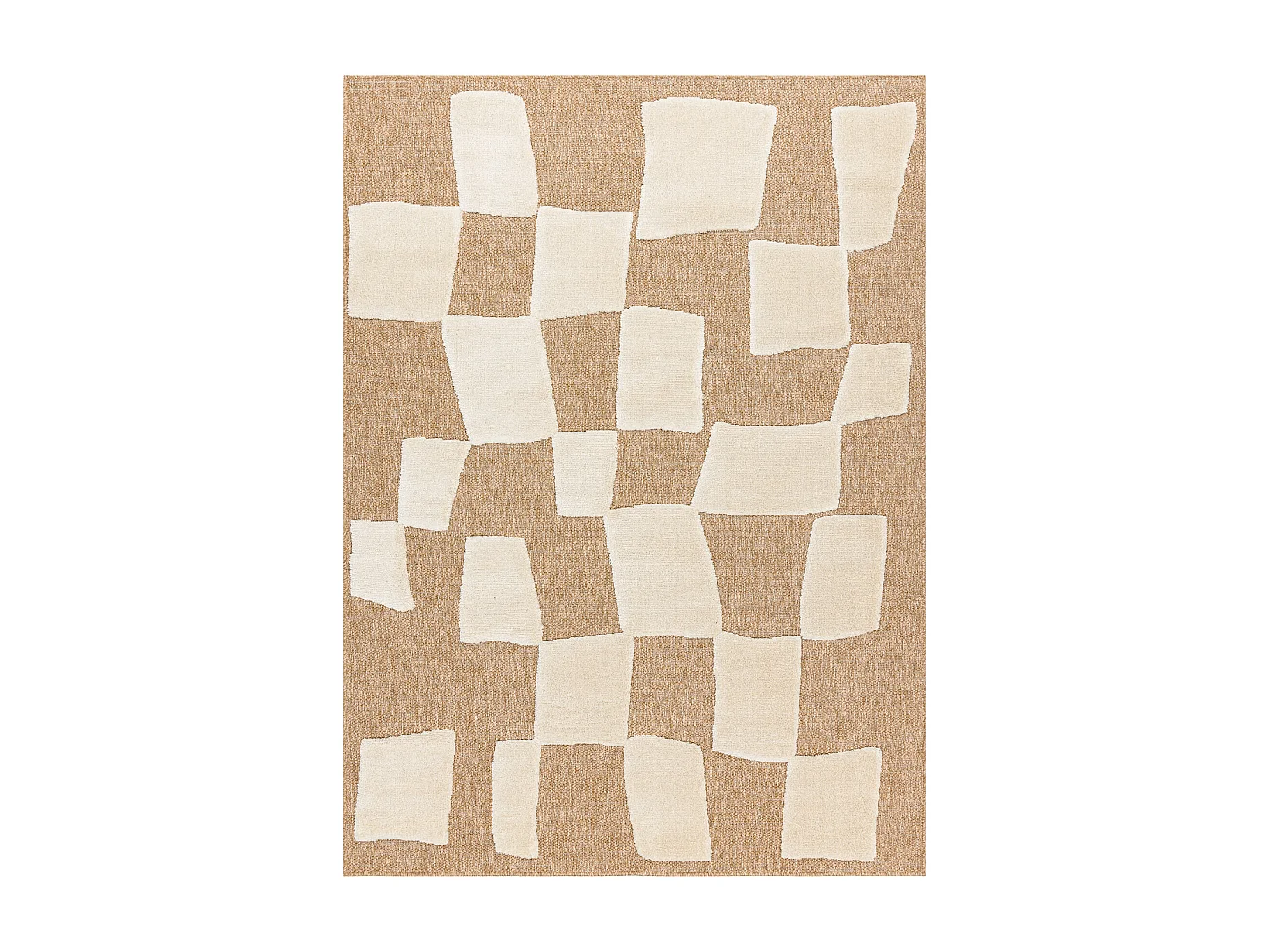 Tappeto SPARK 0710A beige / crema - Geometrico, sisal, strutturale 200x290 cm