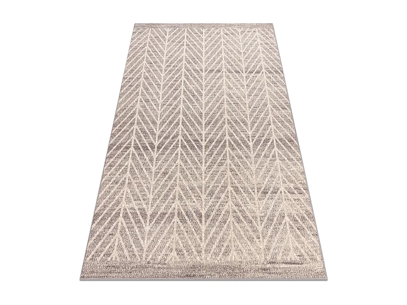 Tapis Laine ANGEL 1188 / 52033 Chevron beige / gris 80x150 cm