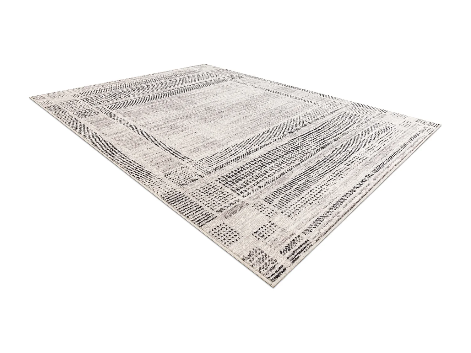 Tapis Laine ANGEL 7889 / 52022 Vintage, cadre beige / gris 200x300 cm