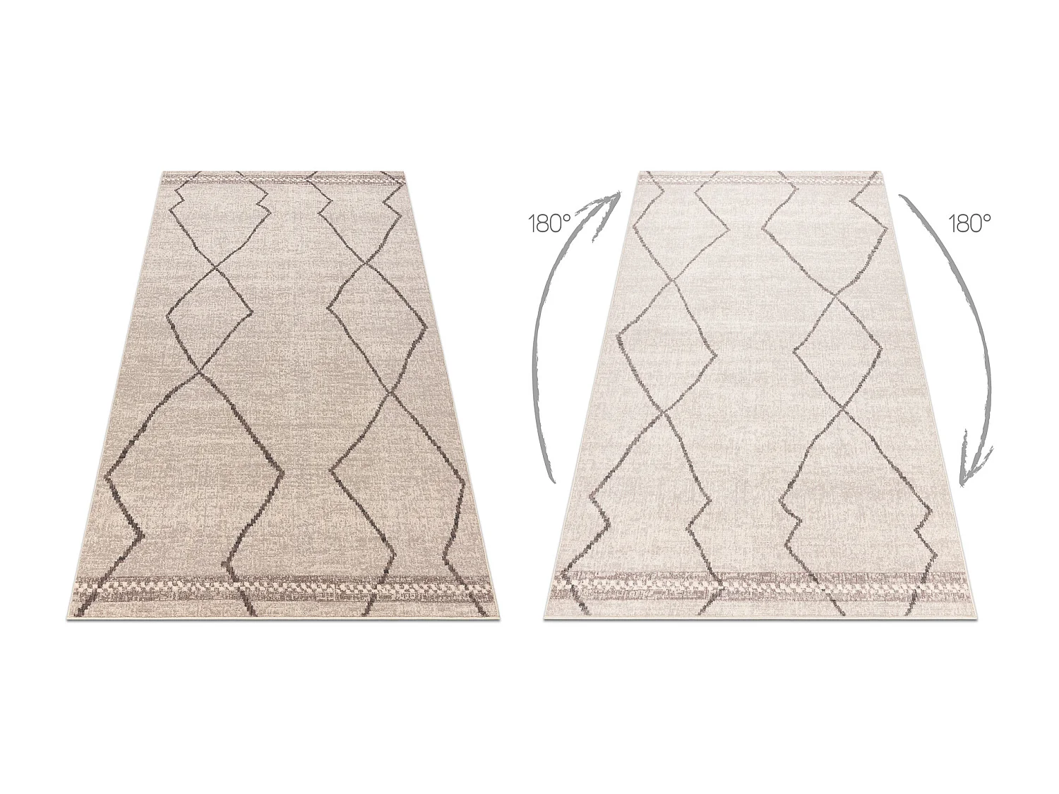 Teppichwolle ANGEL 1190 / 52022 Boho beige / grau 160x230 cm