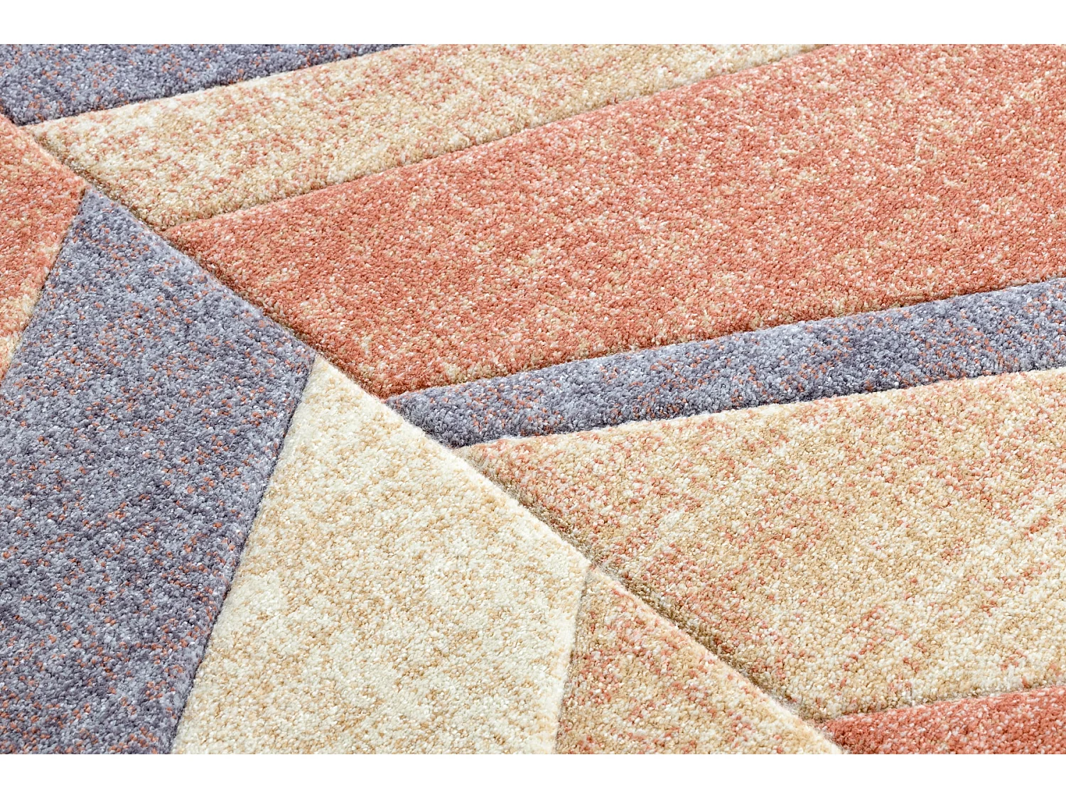 Tapijt FEEL 5673/17931 Zilverspar beige /terracotta/paars 80x150 cm