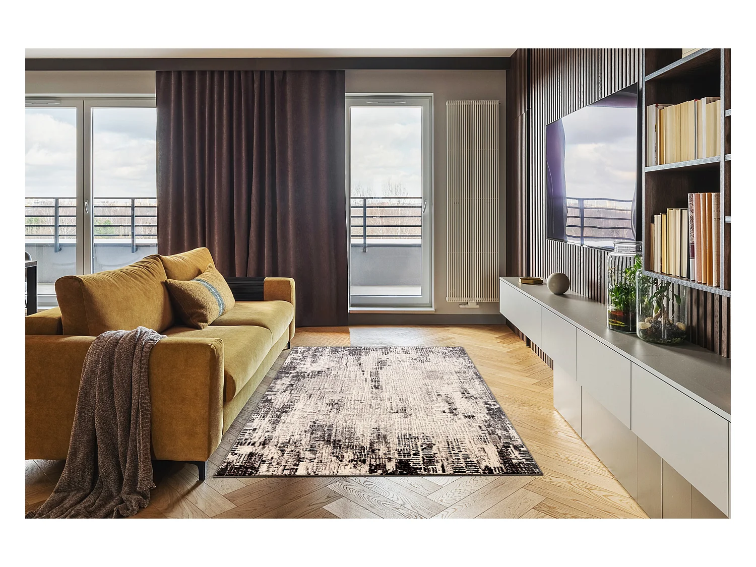 Tapis Laine ANGEL 1223 / 52011 Vintage beige / gris 240x340 cm