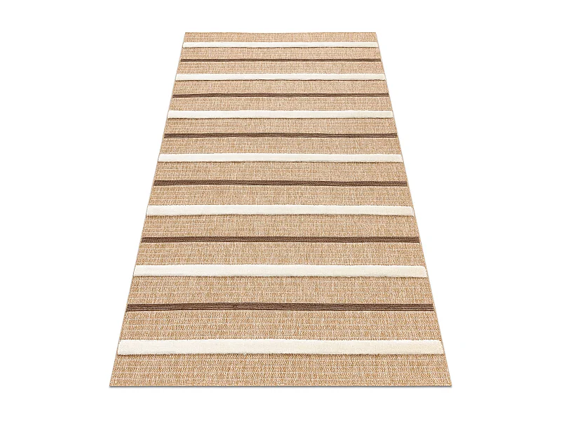 Tappeto SPARK 0686A beige / crema - Linee, sisal, strutturale 200x290 cm