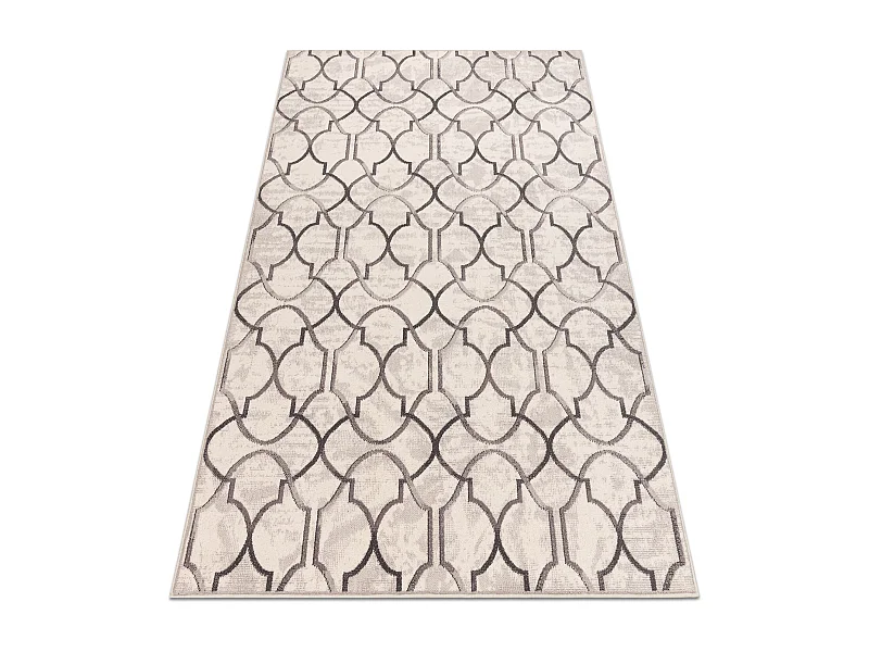 Tapis Laine ANGEL 7905 / 52022 Treillis marocain beige / gris 160x230 cm