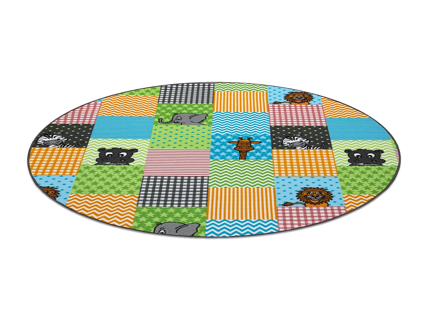 Tapete para crianças ZOO Circulo animais cercle 150 cm