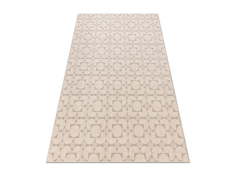 Tapis Laine ANGEL 7887 / 52022 Géométrique beige / gris 80x150 cm