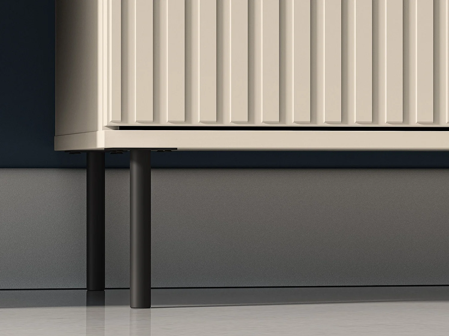 Buffet - 3 tiroirs - 120 cm - beige - CALETTO