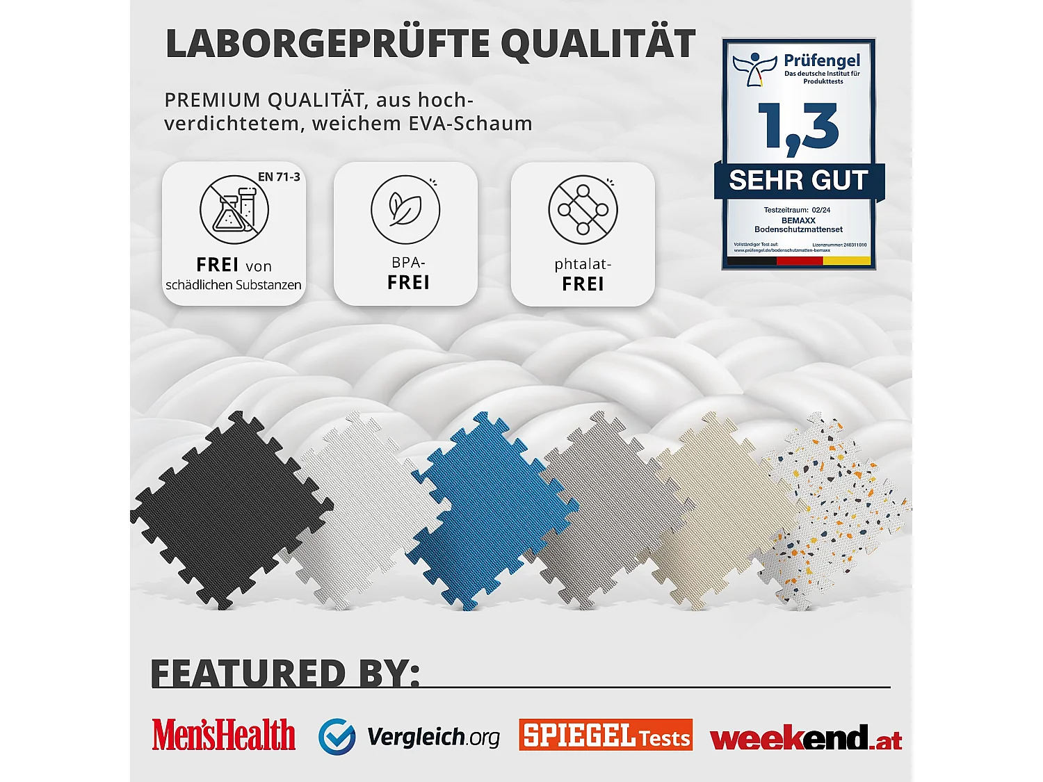 Schutzmatten Bodenschutzmatte Set Sportmatte