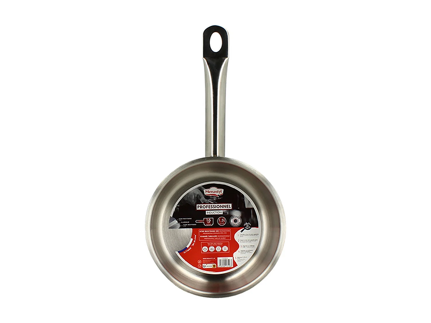 Menastyl - Set De 3 Casseroles Professionnel 16/18/20cm En Acier Inoxydable