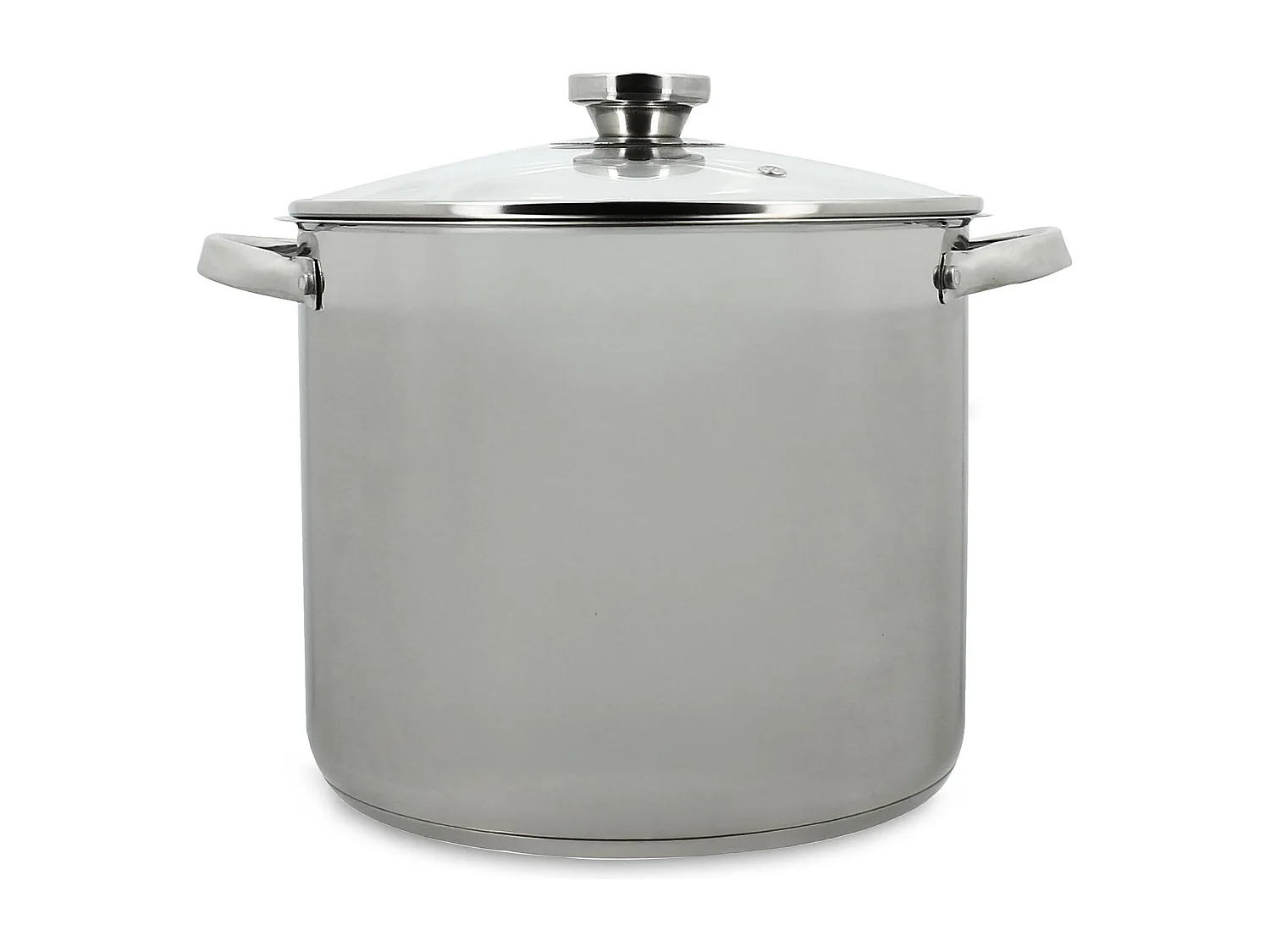 Menastyl - Marmite 9l 24cm En Acier Inoxydable Avec Couvercle En Verre