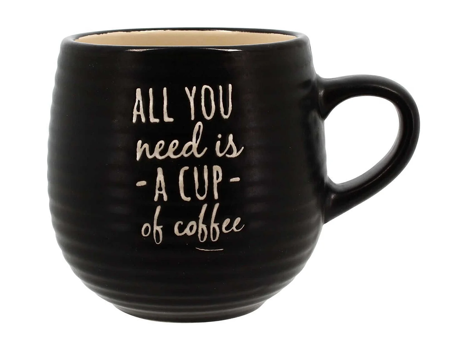 Novastyl - Lot 6 Mugs 35cl Pause Café Grès Coloris Assortis
