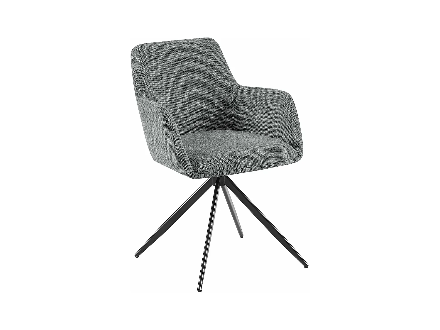 chaises avec accoudoirs - Tissu - Gris - Olema