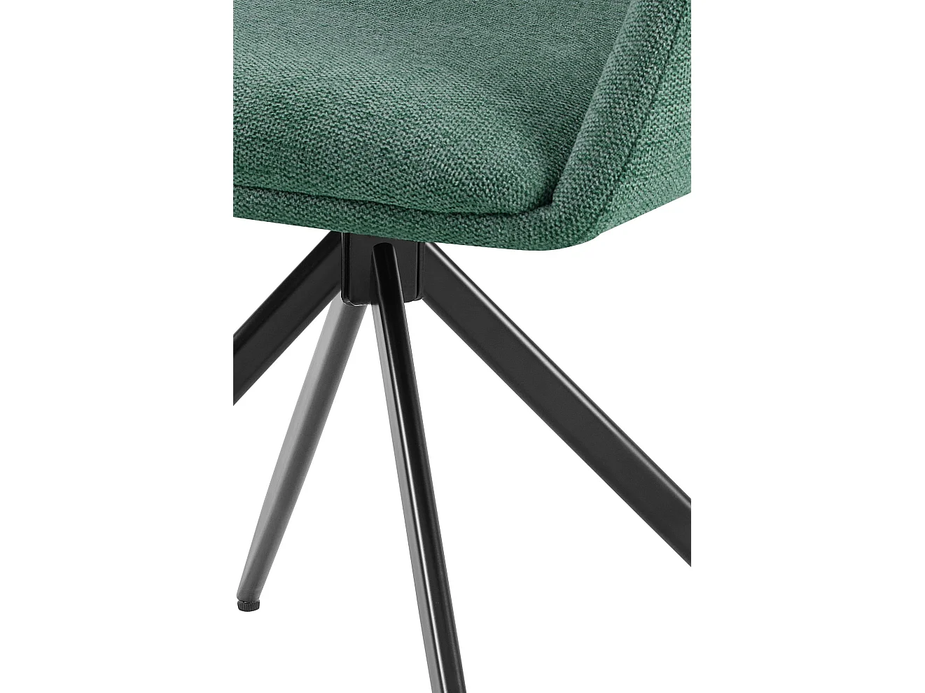 chaises avec accoudoirs - Tissu - Vert - Olema