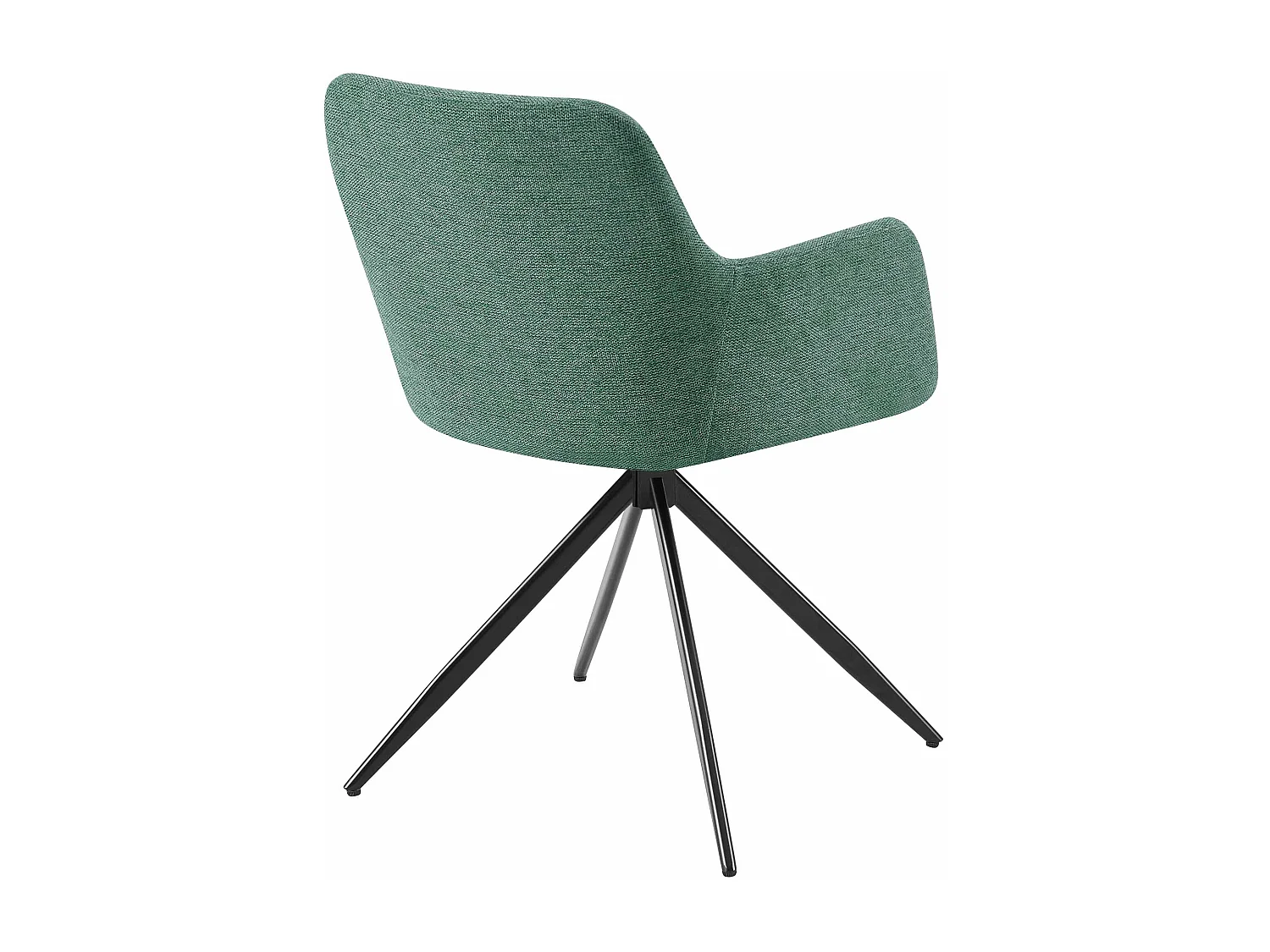 chaises avec accoudoirs - Tissu - Vert - Olema