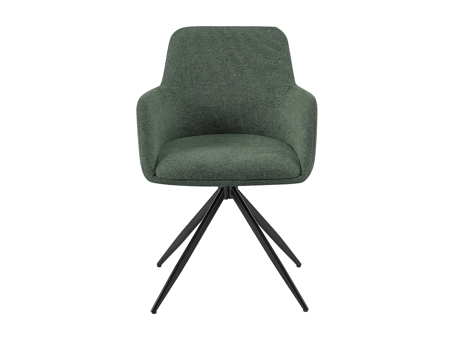 chaises avec accoudoirs - Tissu - Vert - Olema