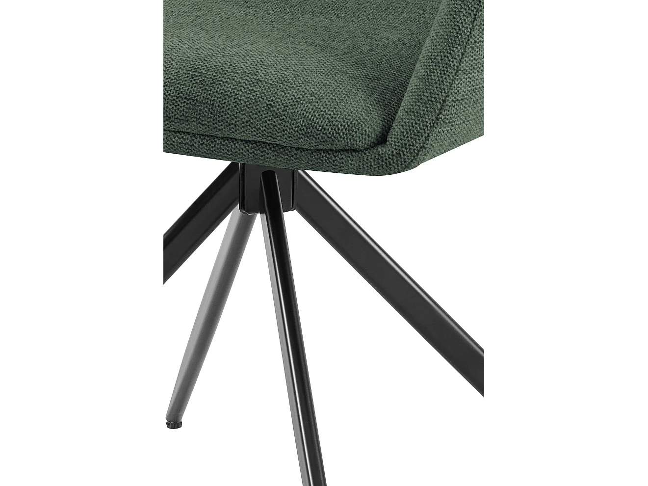 chaises avec accoudoirs - Tissu - Vert - Olema