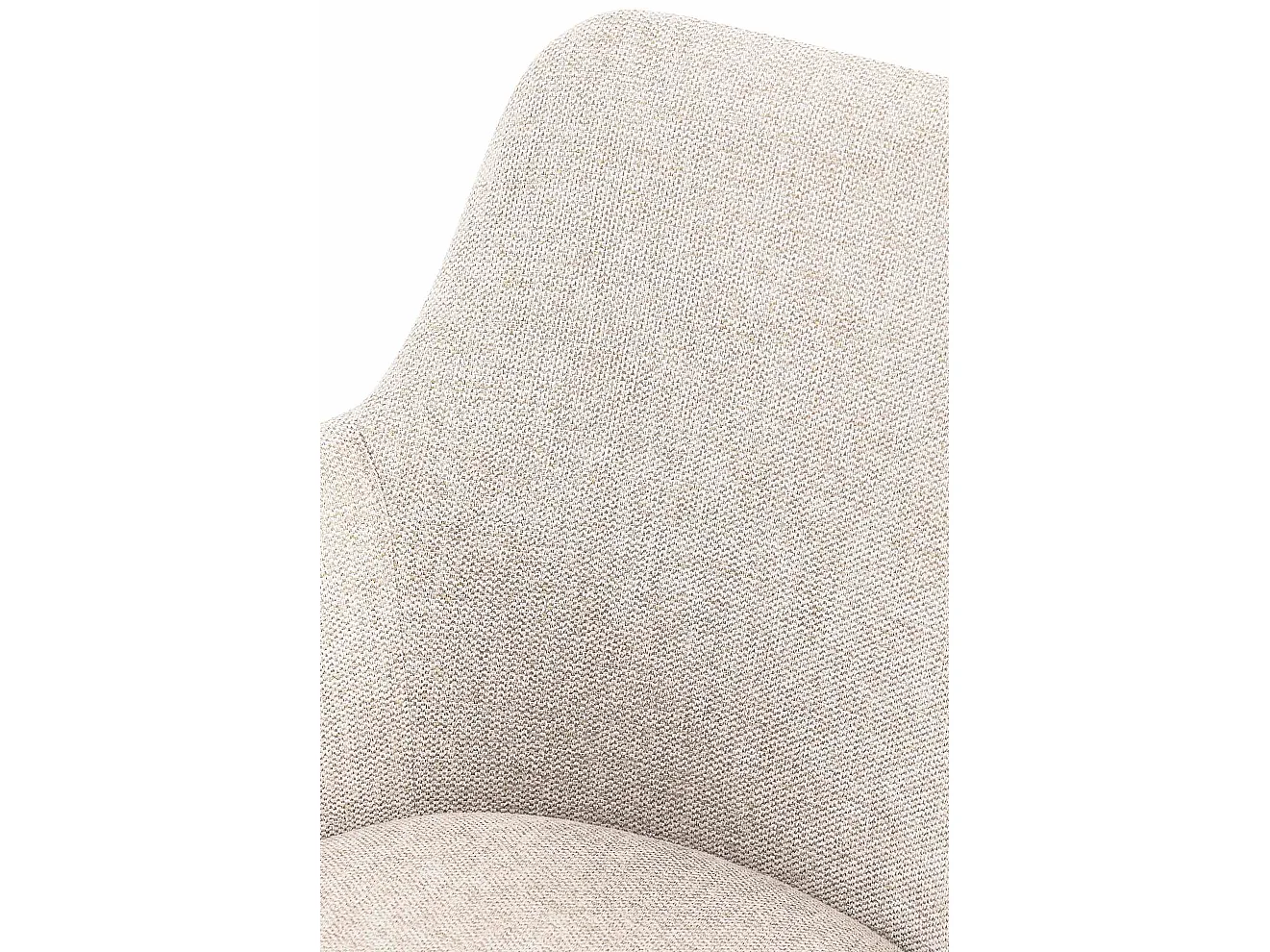 chaises avec accoudoirs - Tissu - Crème - Olema