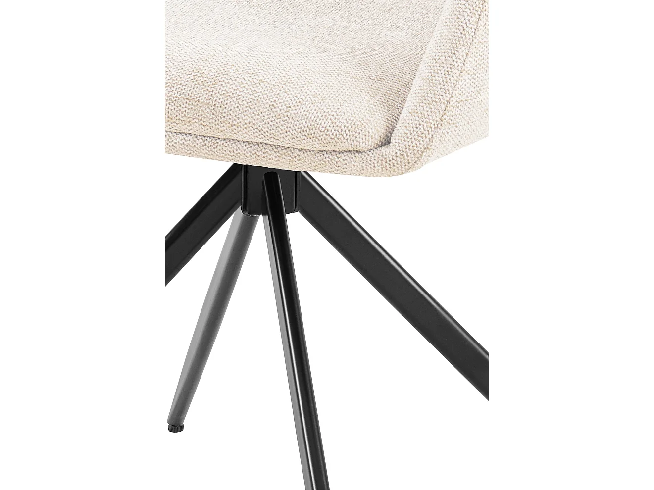 chaises avec accoudoirs - Tissu - Crème - Olema