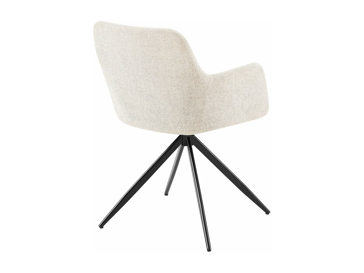 chaises avec accoudoirs - Tissu - Crème - Olema