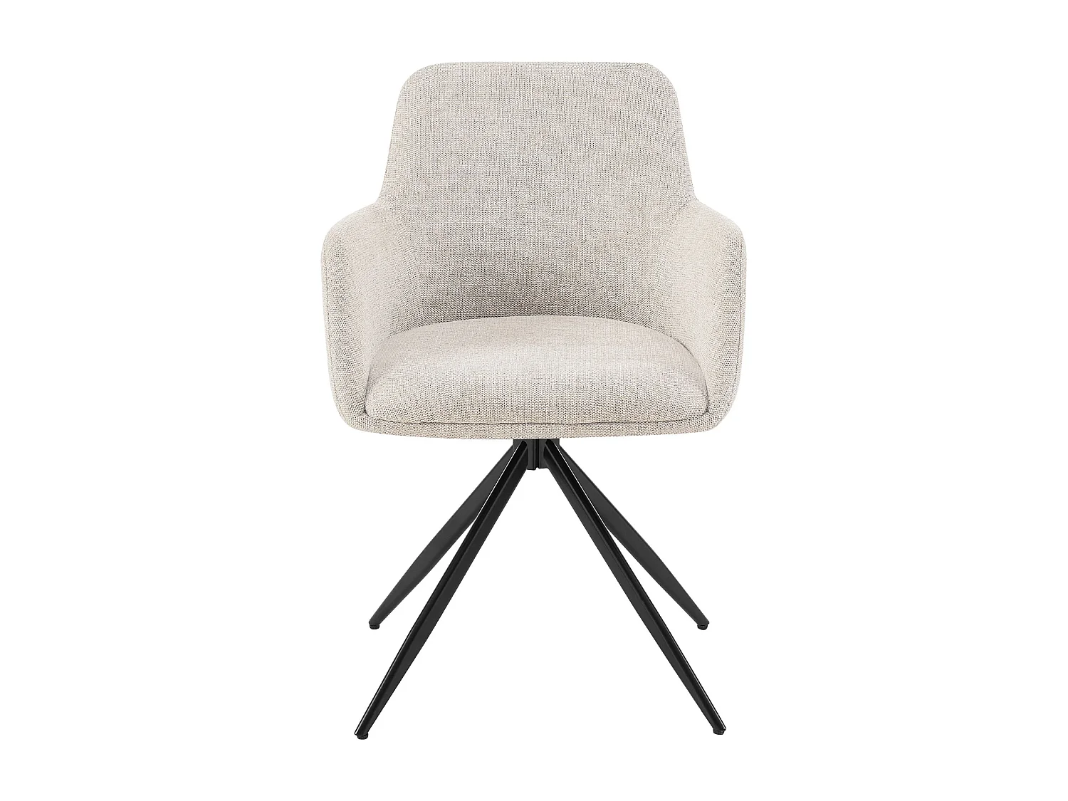 chaises avec accoudoirs - Tissu - Crème - Olema