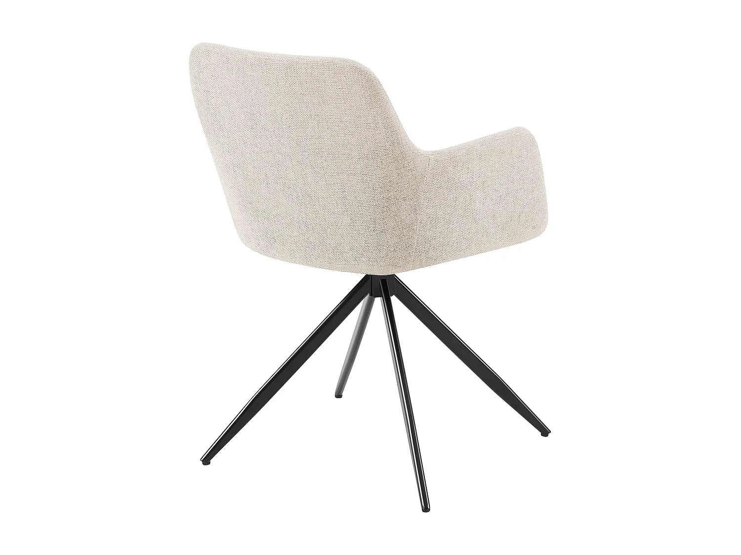 chaises avec accoudoirs - Tissu - Crème - Olema