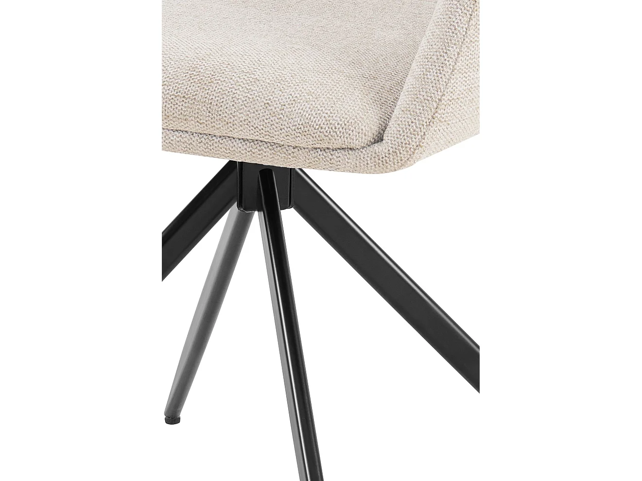 chaises avec accoudoirs - Tissu - Crème - Olema