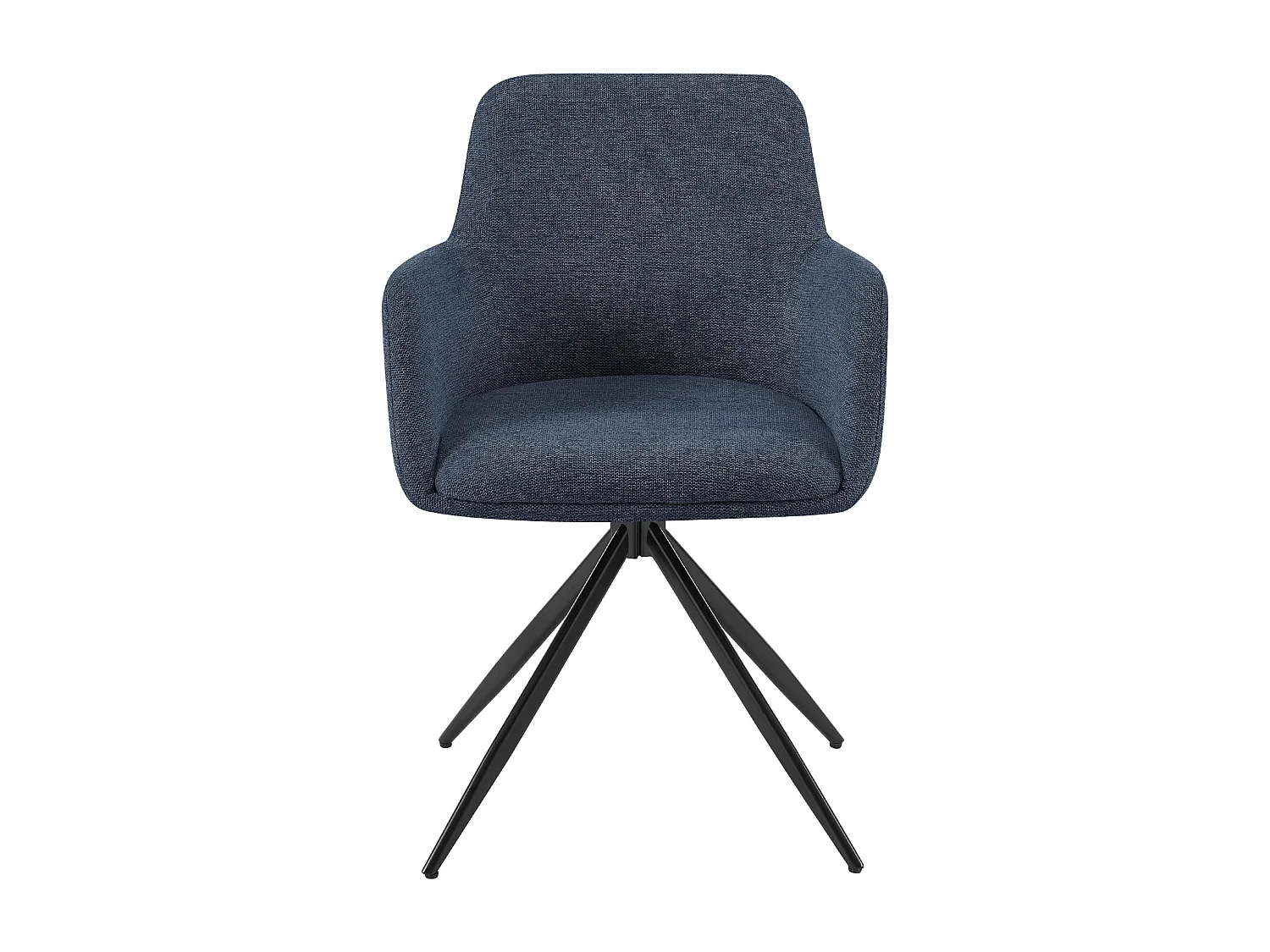 chaises avec accoudoirs - Tissu - Bleu - Olema