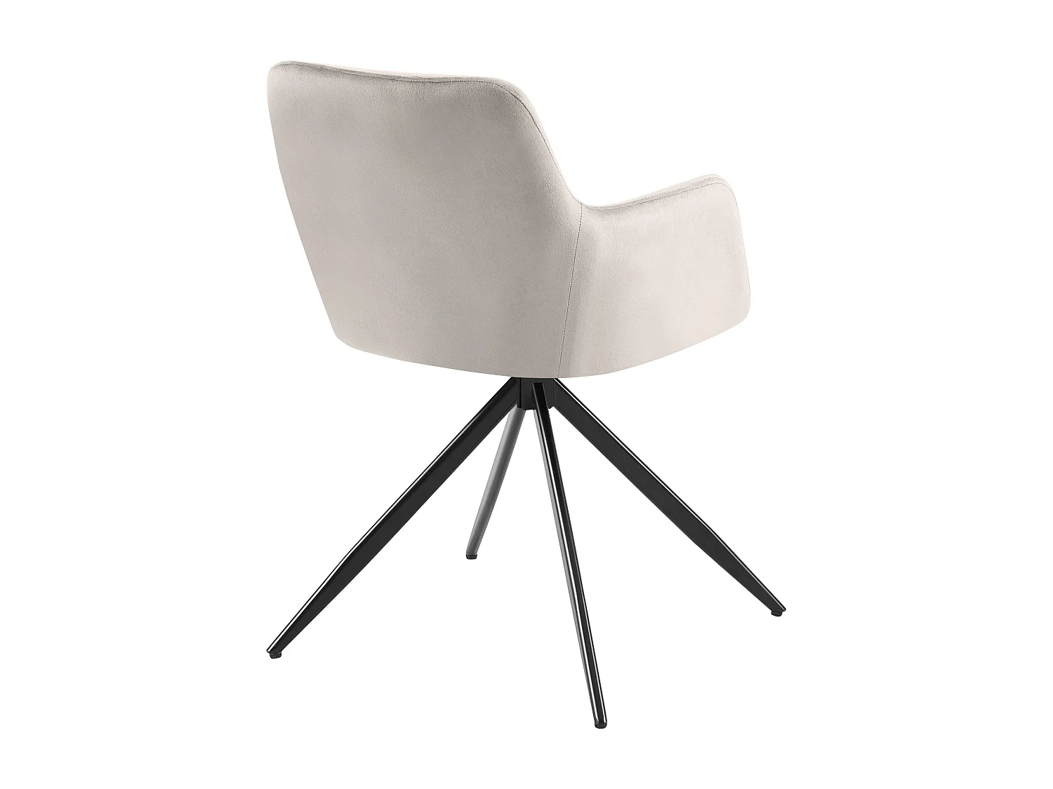 chaises avec accoudoirs - Velours - Gris - Olema