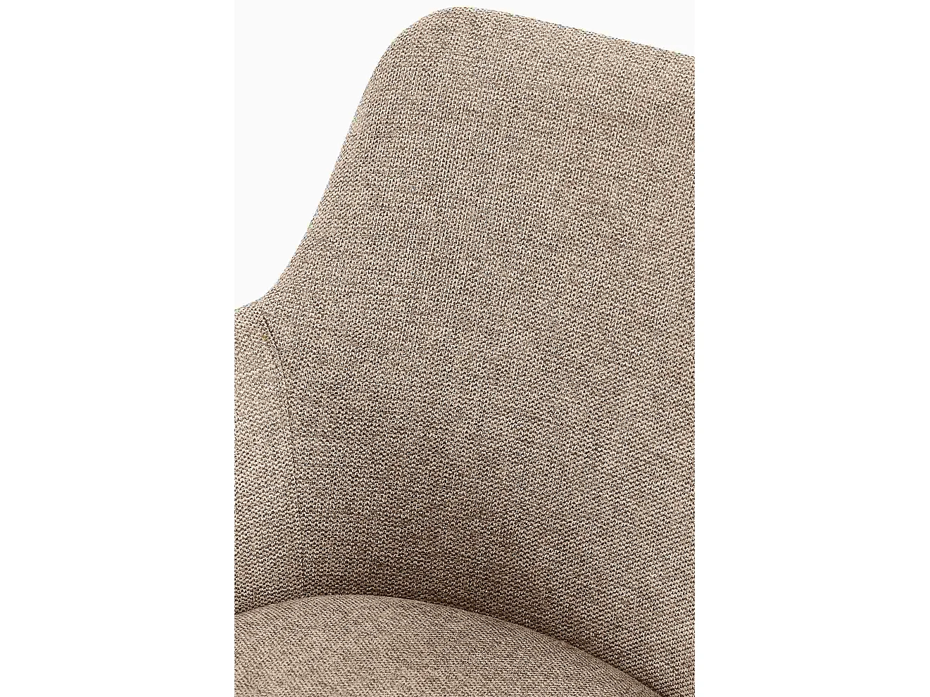 chaises avec accoudoirs - Tissu - Taupe - Olema