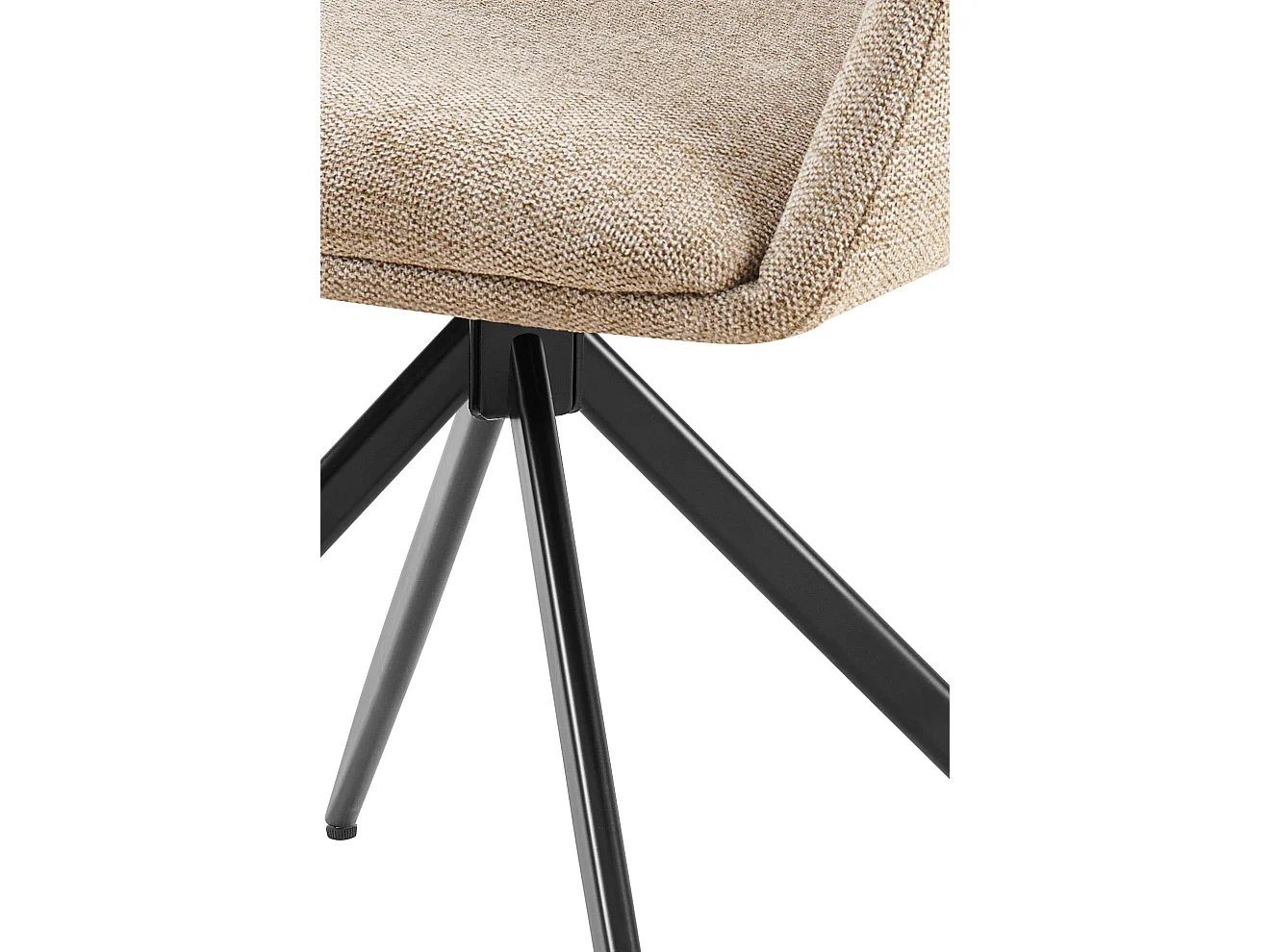 chaises avec accoudoirs - Tissu - Taupe - Olema