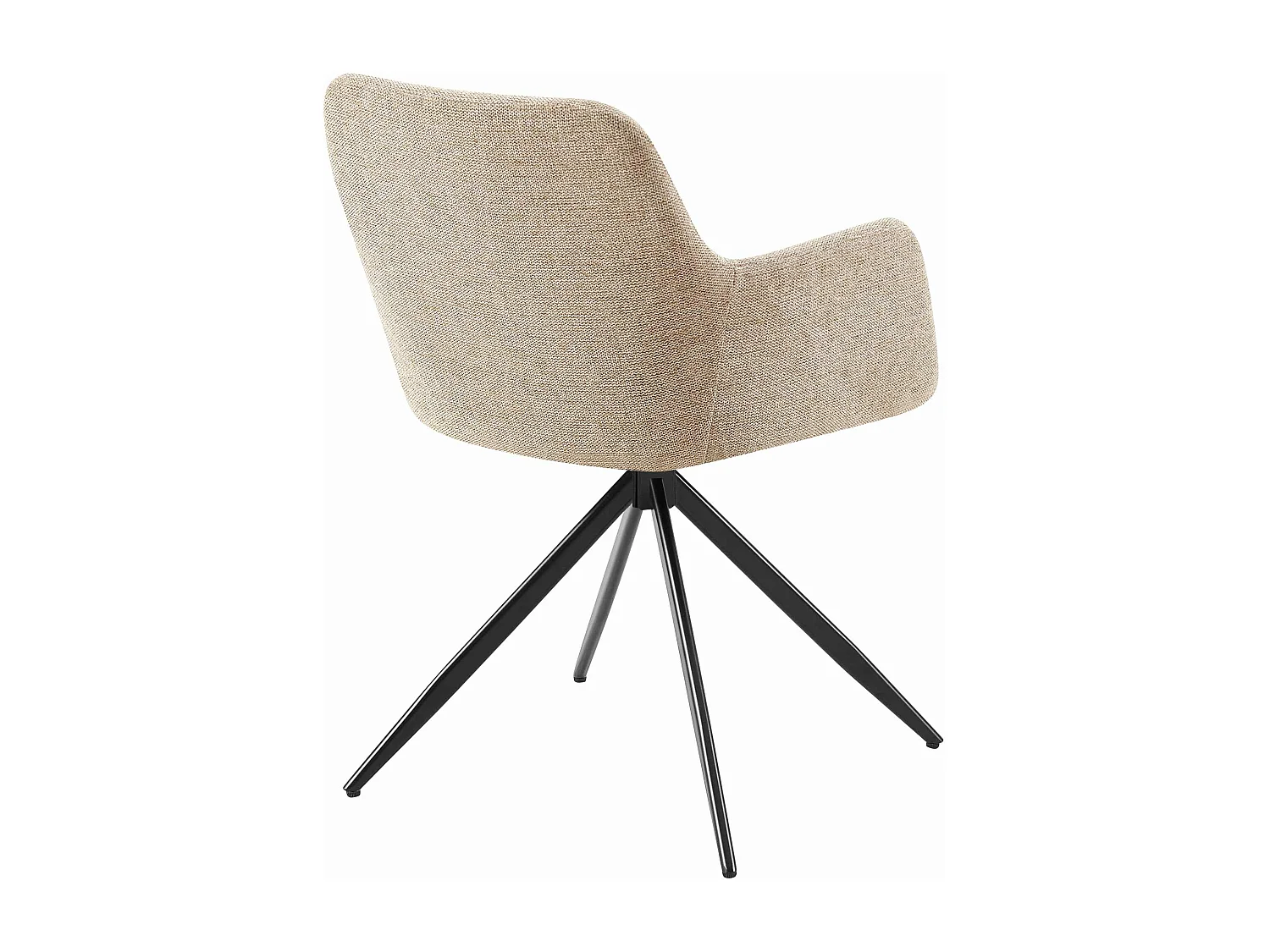 chaises avec accoudoirs - Tissu - Taupe - Olema