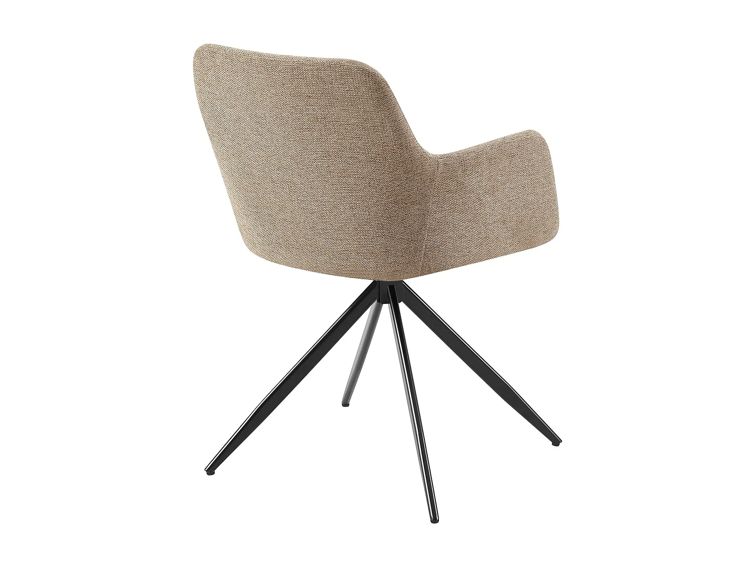 chaises avec accoudoirs - Tissu - Taupe - Olema