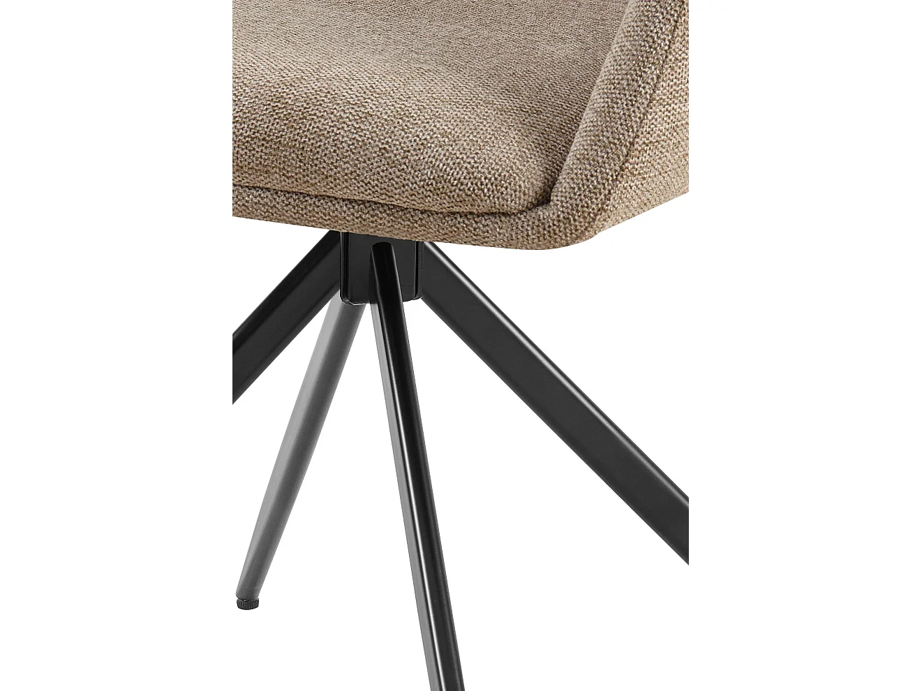 chaises avec accoudoirs - Tissu - Taupe - Olema