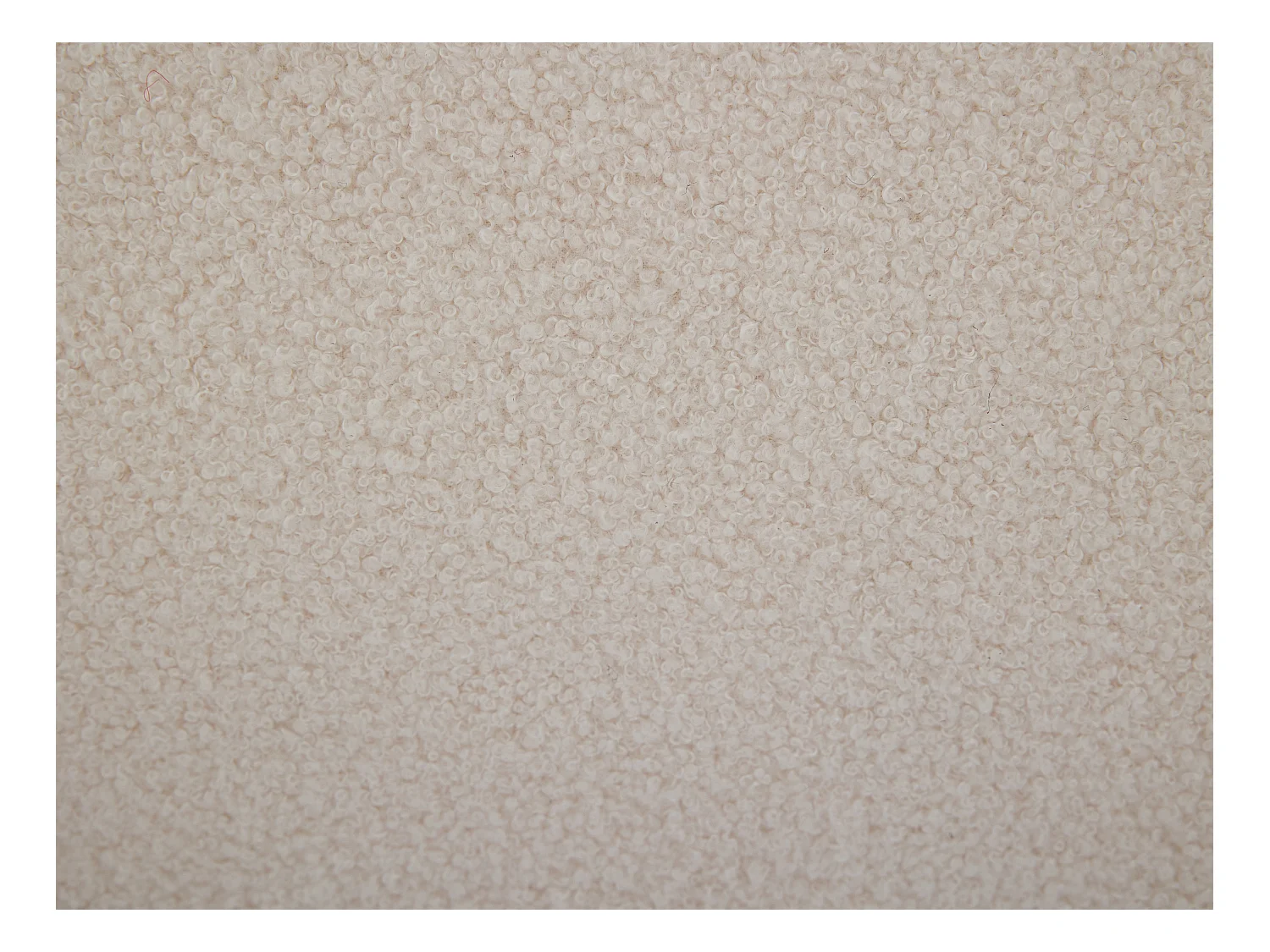 Canapé abatible de 140 x 190 cm - Tela rizada - Crema - LIRIMO