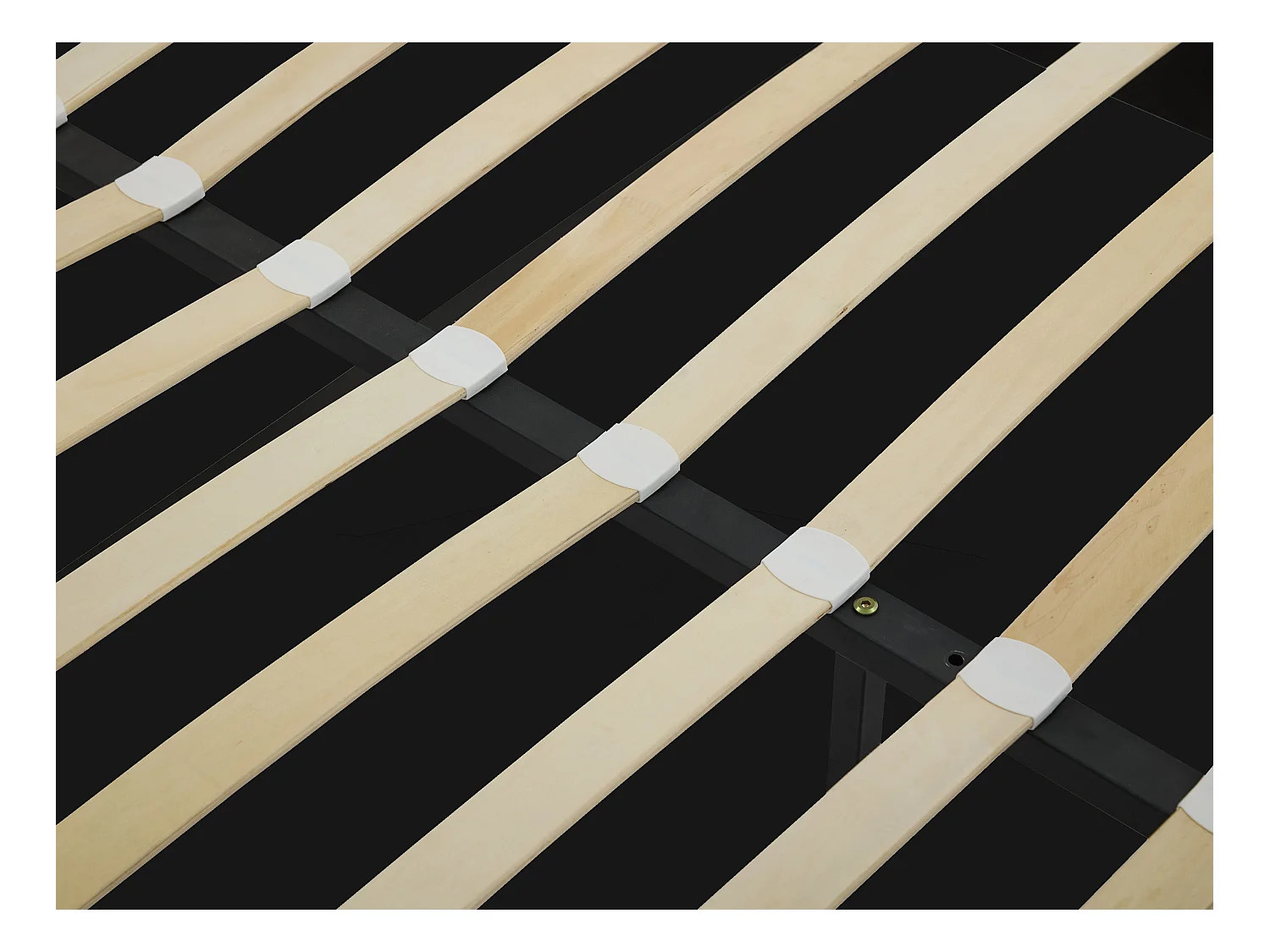 Letto con contenitore 160 x 200 cm Tessuto bouclette Panna - LIRIMO