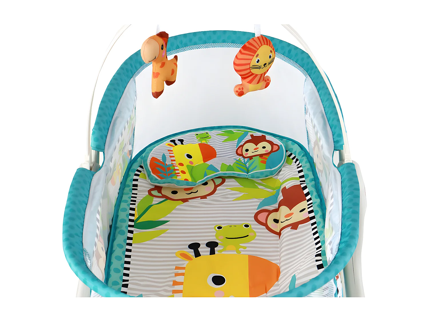 Entwickelnde Wiege 2 in 1 Matte für Kinder Vibrant Blau Schaukelbett Multifunktional