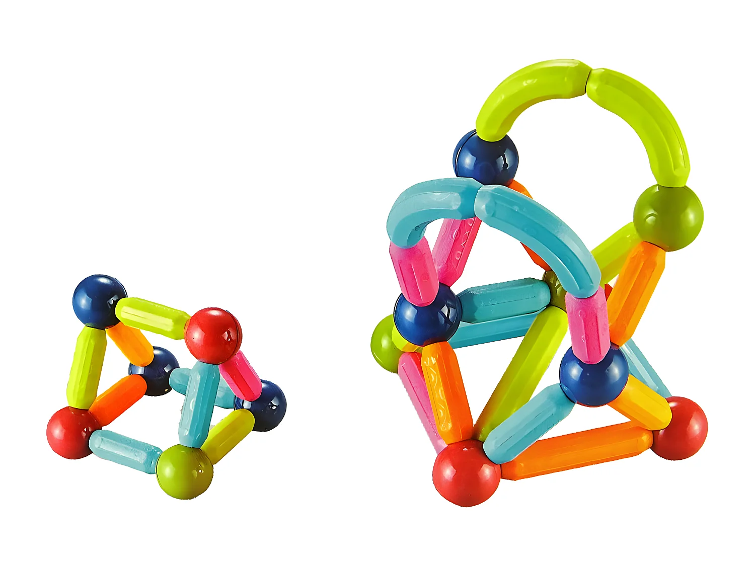 Construction Pédagogique Briques Magnétiques Trunk 34 éléments