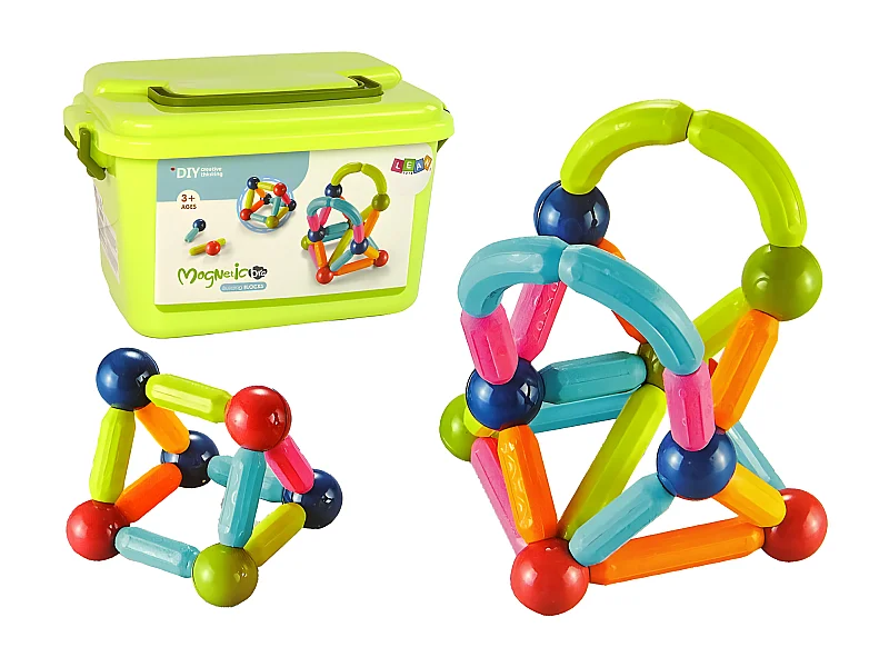 Juego de Construcción Magnético Educativo 70 elementos