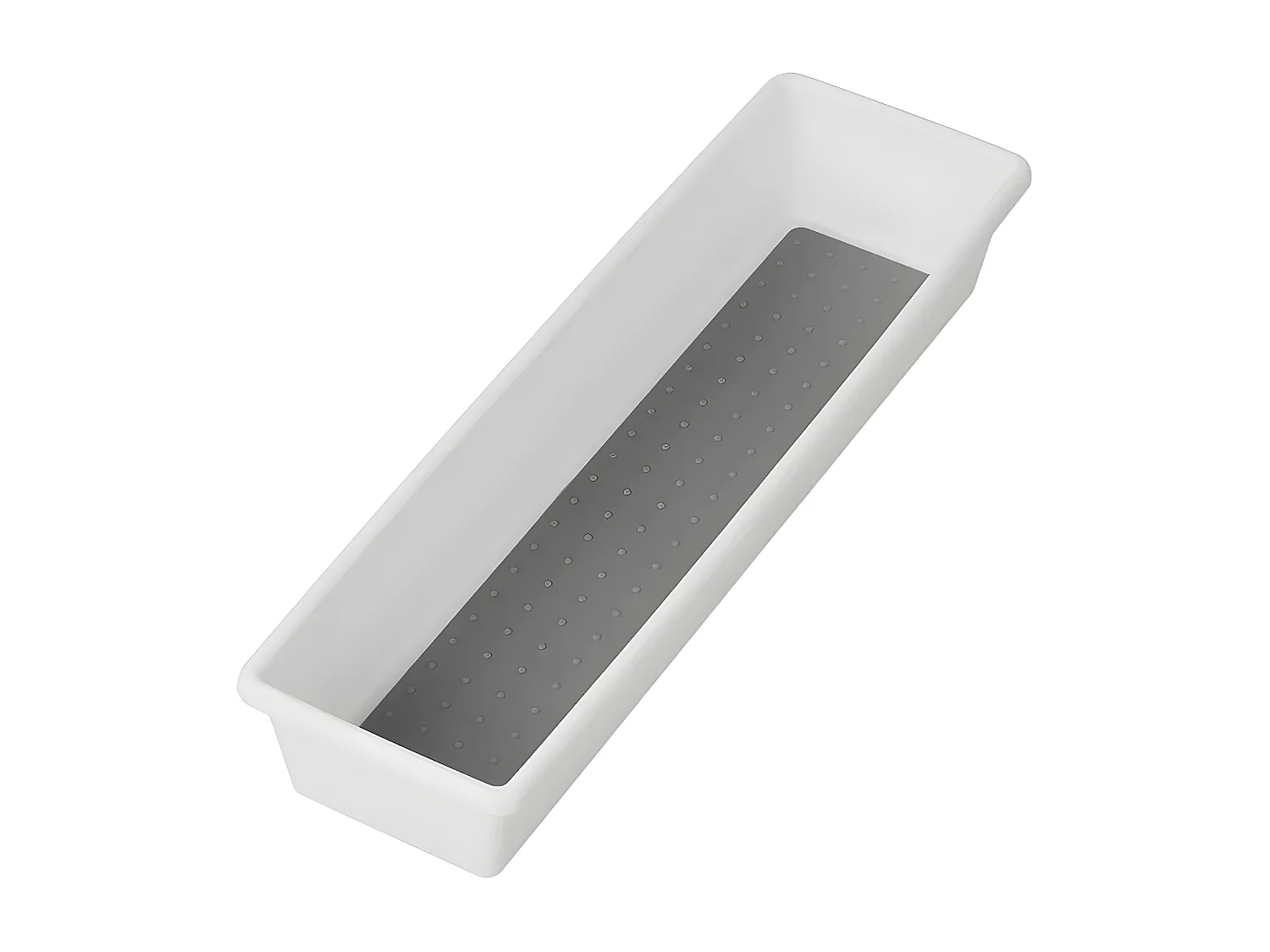 Bestekbak Range Couverts Wit met Antislip Grijze Rubberen Oppervlak 33,2 x 9,5 x 5,2 cm